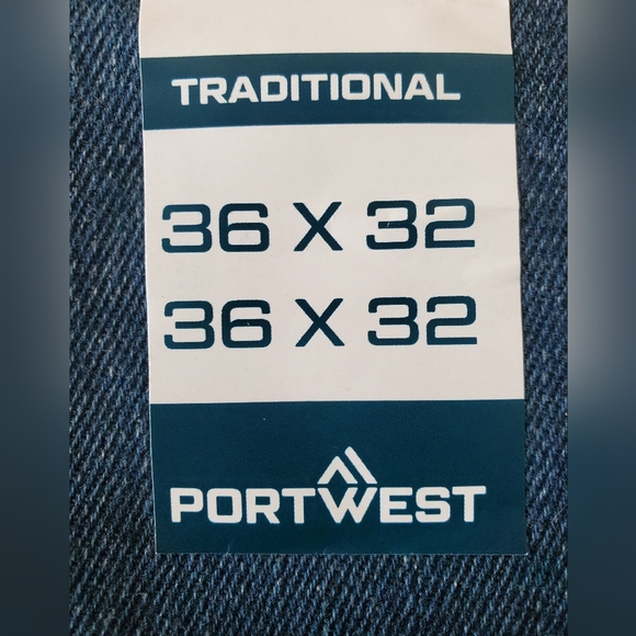 NWT Portwest® FR Flame Resistant Jeans (Denim Stretch-Fit) 36x32 - Picture 8 of 10